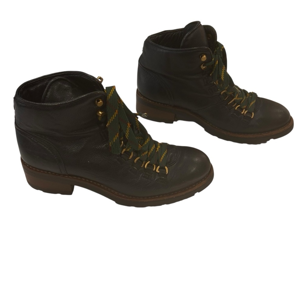 Frye Alta Hiker Womens Ankle Leather Boots‎ SZ 9M black Combat Western steampunk - Picture 9 of 16